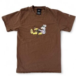 HUF x Steven Harrington Brown Mouse Cartoon Graphic Tee